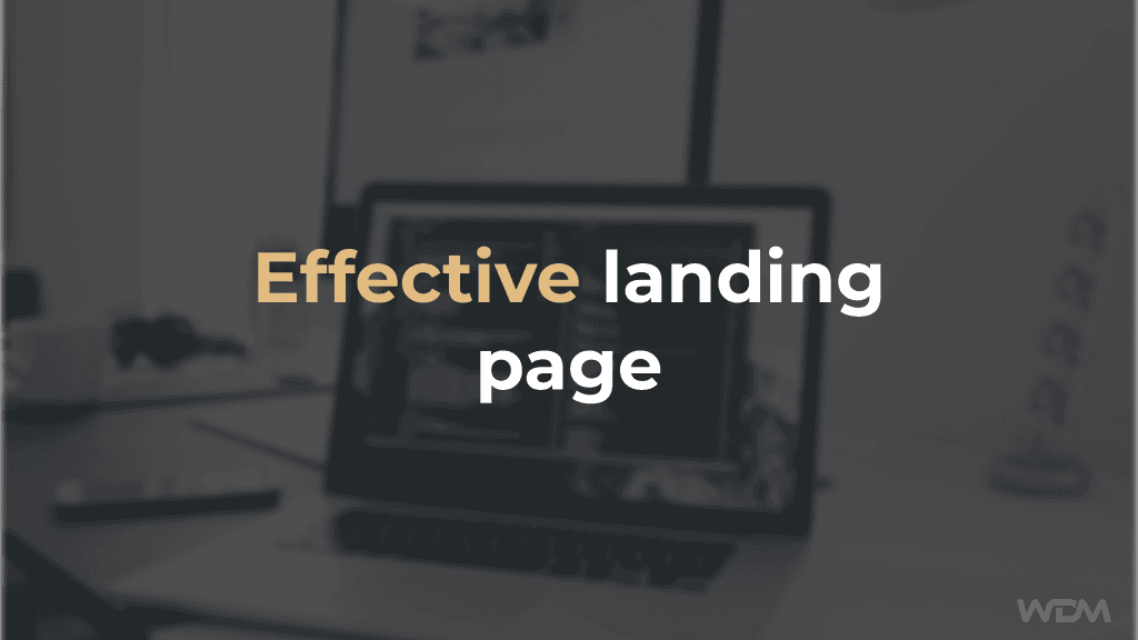 Effective and attractive landing page.